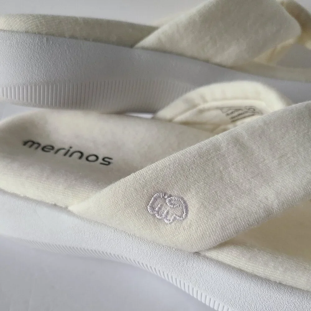 MERINOS WOMAN'S SANDAL NATURAL WHITE SIZE 10-- NWOT - Picture 4 of 10